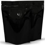 500g Gloss Black Stand Up Pouch