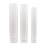 Open-Ended Shiny White Flip Top Tubes with Foil Seal