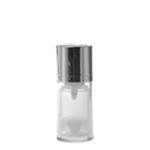 15ml Clear Aella Airless Serum Bottle with Shiny Silver Top