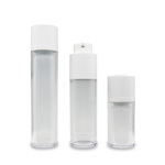 Aella Clear Airless Serum Bottle with White Top