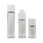 Aella White Airless Serum Bottle with White Top