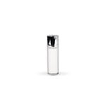 30ml White Aella Airless Serum Bottle with Shiny Silver Top
