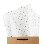 Dots : Silver Tissue Paper - 500 Sheets