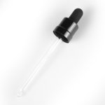Eye Dropper 18mm (to suit 100ml T/E Bottle) Smooth Shiny Black
