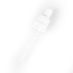 Eye Dropper 18mm (to suit 50ml T/E Bottle) Smooth Shiny White