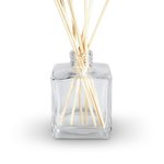 200ml Clear Square Glass Reed Diffuser Bottle with Plug