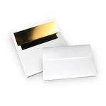 Gold Foil Lined Paper Envelopes C5: 229mm (W) 162mm (H) - Pack of 50