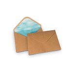 Brown Kraft Beach Paper Envelopes C5: 229mm (W) 162mm (H) - Pack of 50