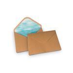 Brown Kraft Beach Lined Paper Envelopes C5