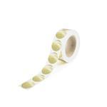 40mm Gold GLOSS Circle Stickers - Roll of 1,000