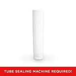 120ml-220ml Open-Ended Shiny White Flip Top Tube with Foil Seal