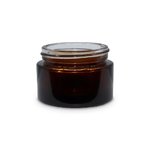30ml Amber Round Glass Jar