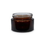 30ml Amber Round Glass Jar