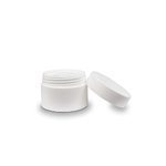 30ml White PP Jar with White Lid and Caska Seal
