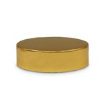 47mm Metal Smooth Shiny Gold Cap