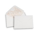 White Cotton Pink Floral Lined Paper Envelopes C5: 229mm (W) 162mm (H) - Pack of 50