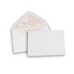 White Cotton Pink Floral Lined Paper Envelopes C5