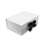 Ice Medium Foldable Rigid Box + BLACK RIBBON: 305mm (W) x 220mm (L) x 100mm (D) - Carton of 25