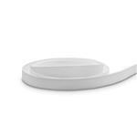 10mm White Grosgrain Ribbon - 50m Roll