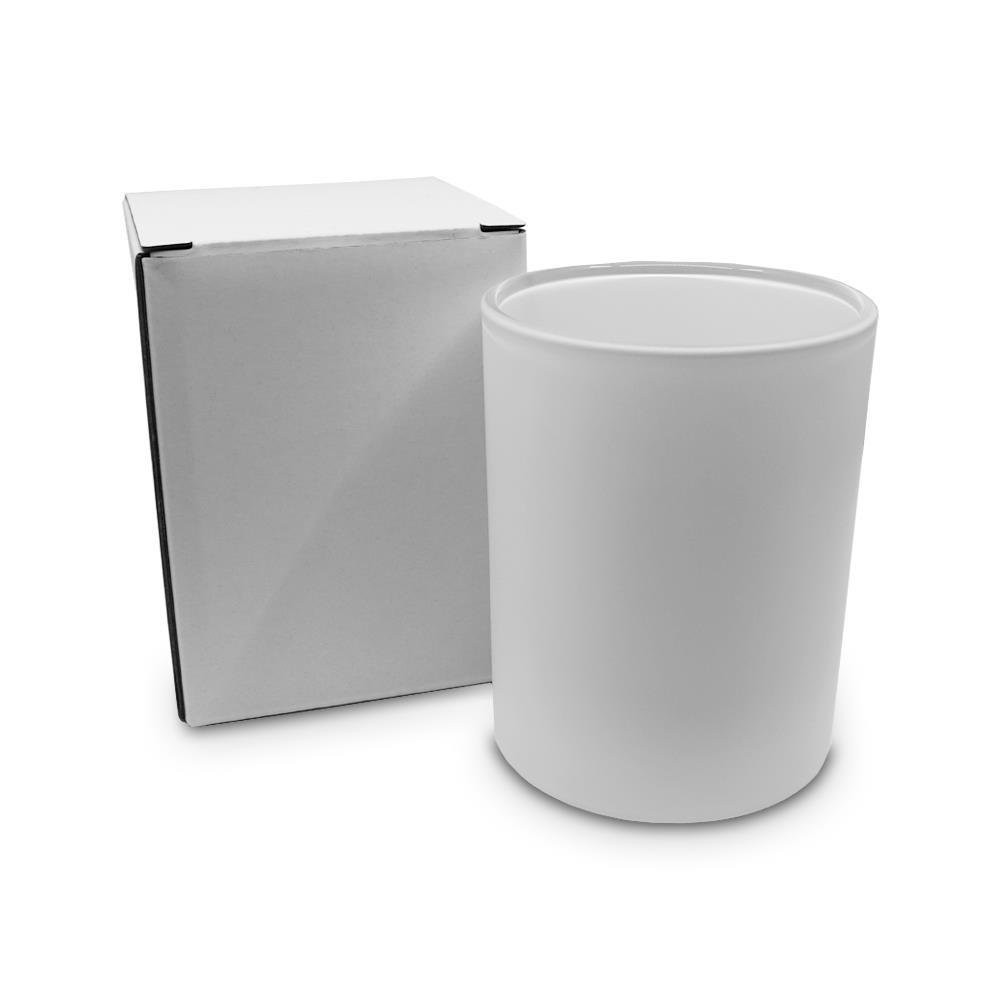 250ml Matte White Round Glass Candle Jar - New Directions ...