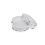 8g Make-Up Jar with Cap Clear and Twister Sifter (F-40)