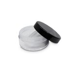 8g Make-Up Jar with Cap Shiny Black and Twister Sifter (F-40)