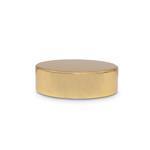 53mm Metal Smooth Shiny Gold Cap