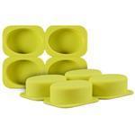 Oval - Silicone Soap Mould - 4 Cavity
