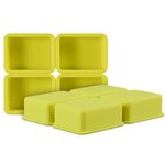 Rectangle Silicone Soap Mould (4 Cavity)