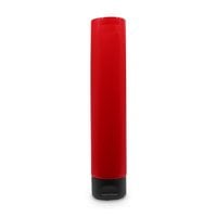 50ml-100ml Open-Ended Matte Red Tube with Foil Seal and Matte Black ...