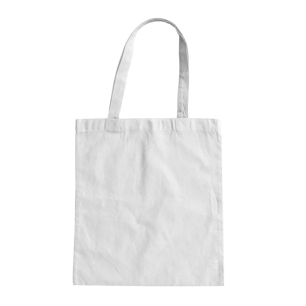 White Cotton Tote Bag: 370mm (W) x 420mm (H) - Carton of 100 - New