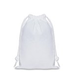 White Cotton Drawstring Bag: Small - 200mm (W) x 300mm (H) - Carton of 100