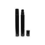 Slim Black Airless Serum Bottle with Black Cap