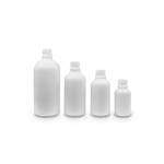White Boston Round Tamper-Evident Glass Bottles