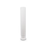 30ml - 80ml Bio Plastic Matte White Open-ended Tube with Foil Seal and Matte White Flip Top Cap