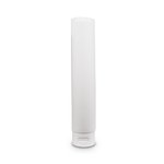 60ml - 160ml Bio-Plastic Matte White Open-ended Tube with Foil Seal and Matte White Flip Top Cap