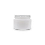 50ml White Round Glass Jar