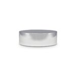 62mm Metal Smooth Shiny Silver Cap