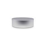 62mm Metal Smooth Matte Silver Cap