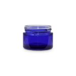 50ml Cobalt Blue Round Glass Jar