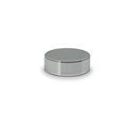 41mm Metal Smooth Shiny Silver Cap