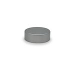 41mm Metal Smooth Matte Silver Cap