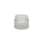 15ml Frosted Round Glass Jar
