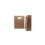 Brown Kraft Paper Bags with Die-Cut Handles
