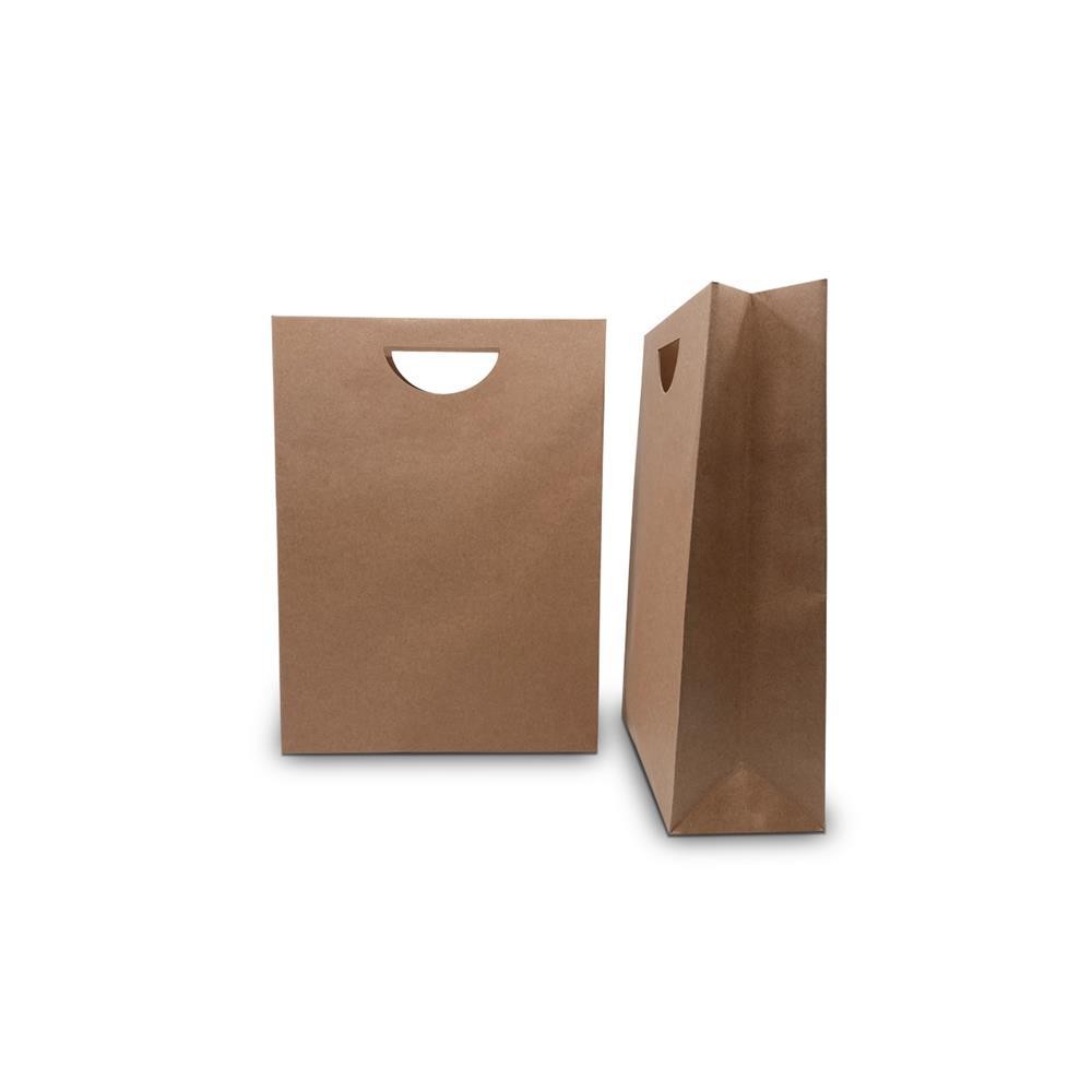 100 paper bags with handles sales