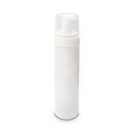 White PET Foaming Bottles with Natural Overcap & White Pump