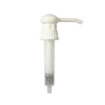 Lotion Pump Fluted White 38mm (410 neck) Pop-Up Lock