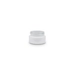 5ml White Round Glass Jar