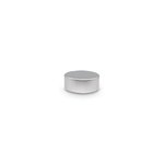 31mm Metal Smooth Matte Silver Cap