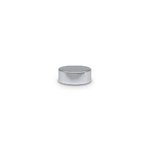 31mm Metal Smooth Shiny Silver Cap